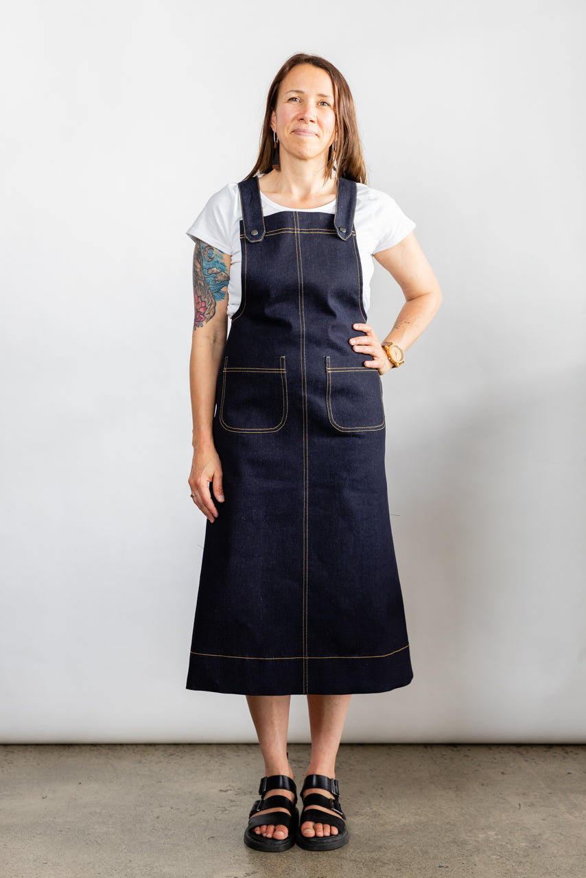Bethany Denim Pinafore Robyn Reynolds Bethany Denim Pinafore Robyn Reynolds