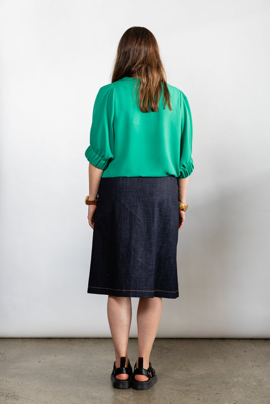 Eva Skirt Indigo Denim