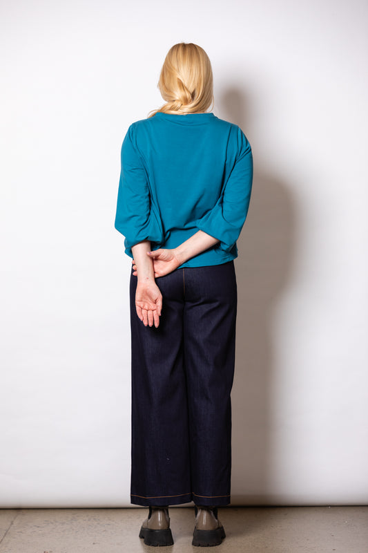 Melissa High-Waisted Stretch Denim Pants