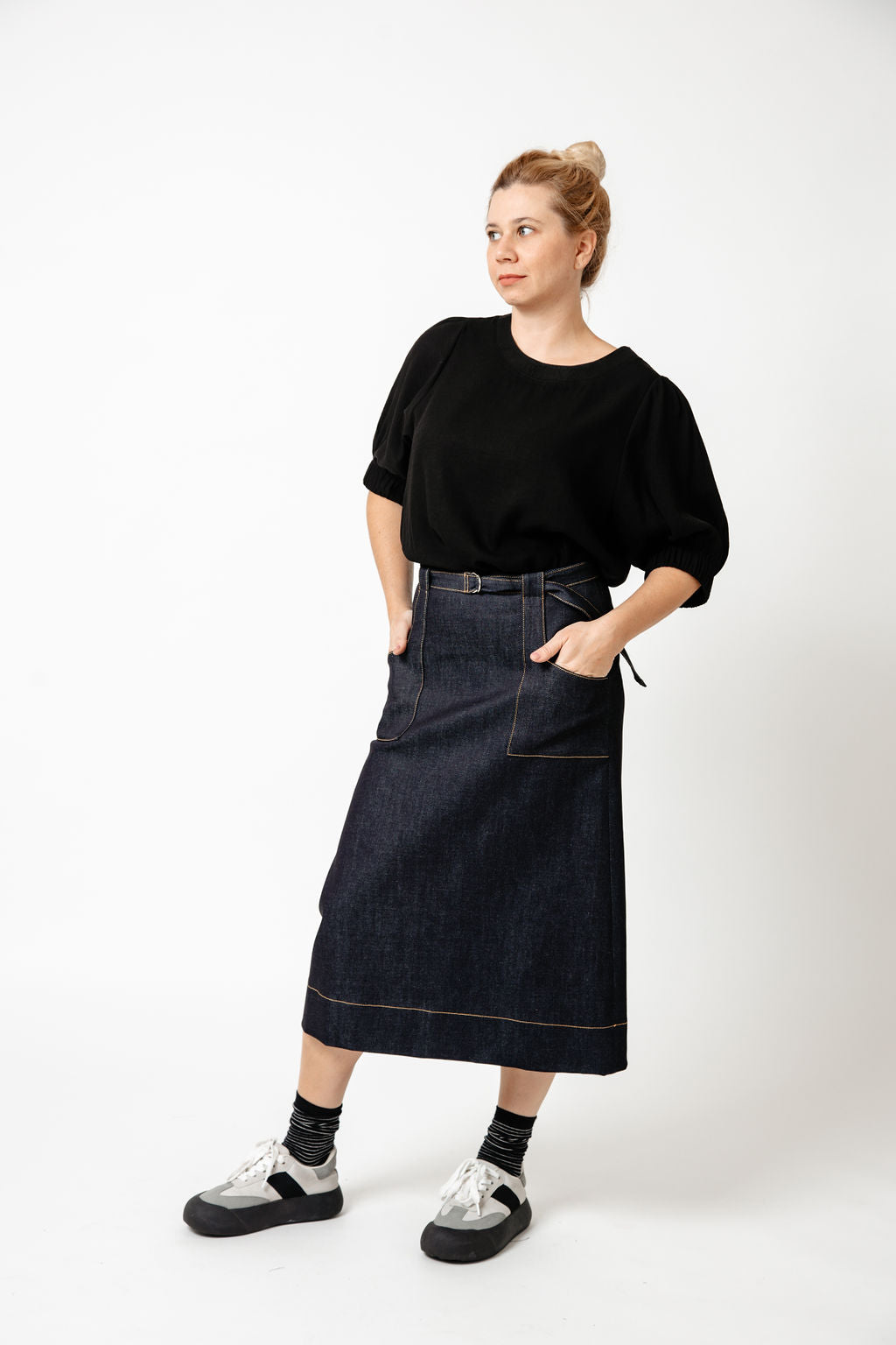 Rachel Indigo Denim Skirt