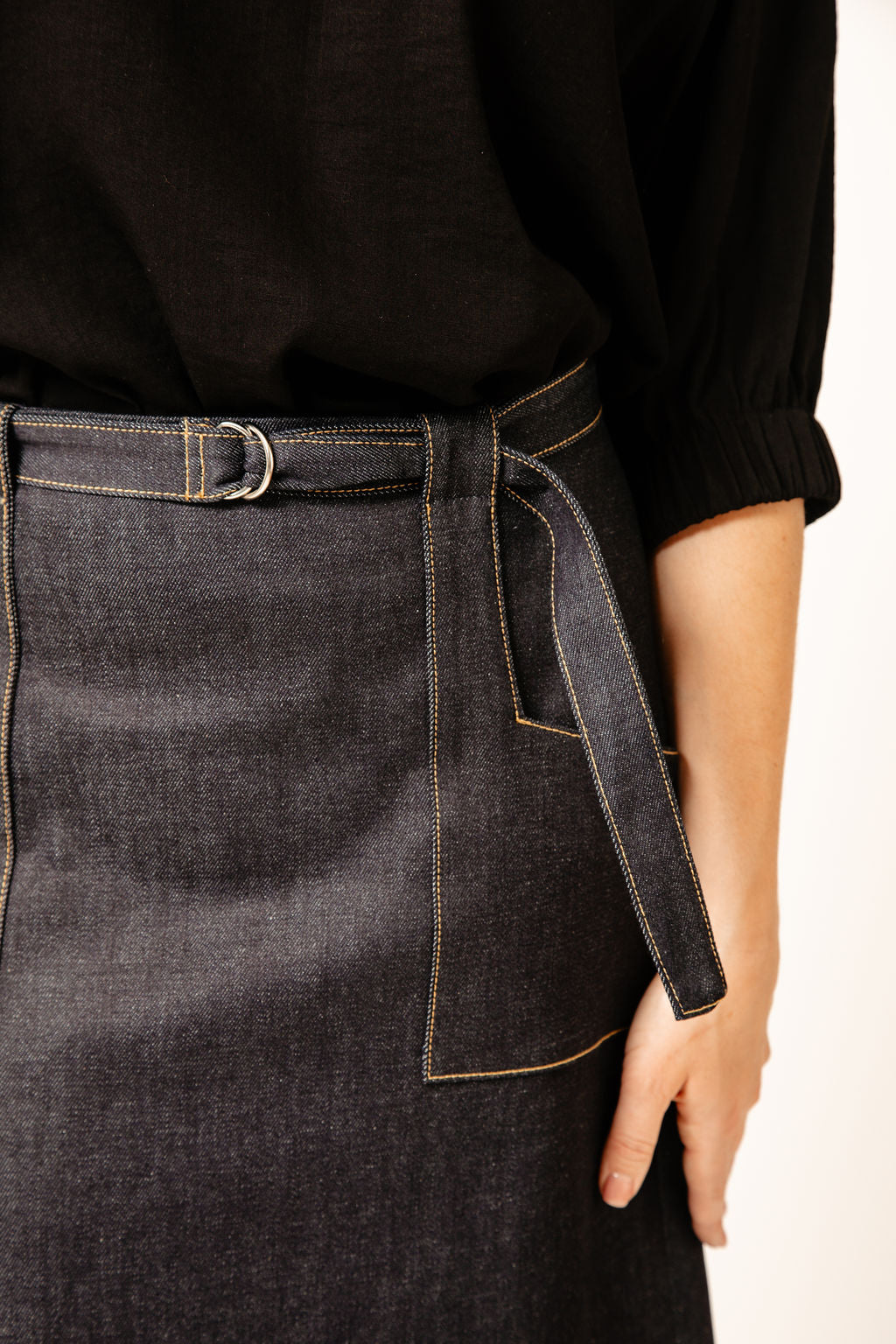 Rachel Indigo Denim Skirt