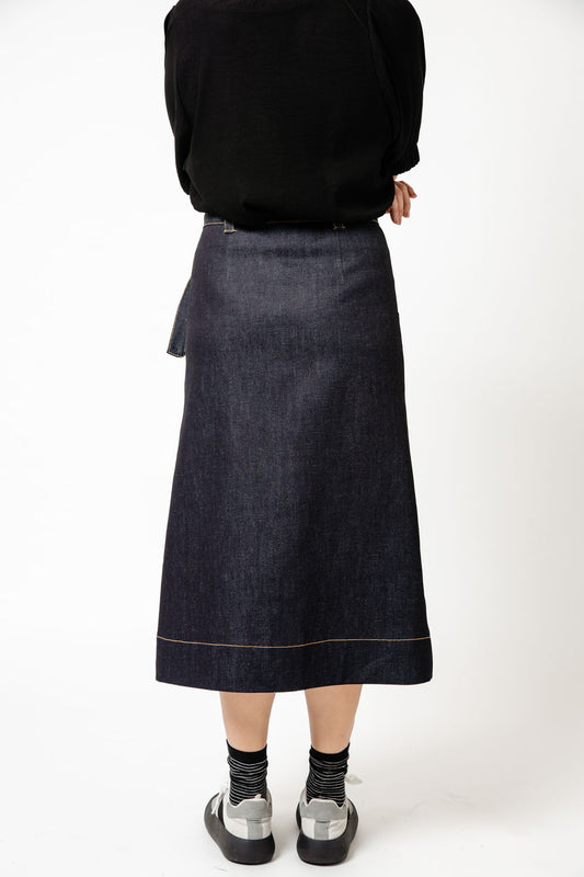 Rachel Indigo Denim Skirt