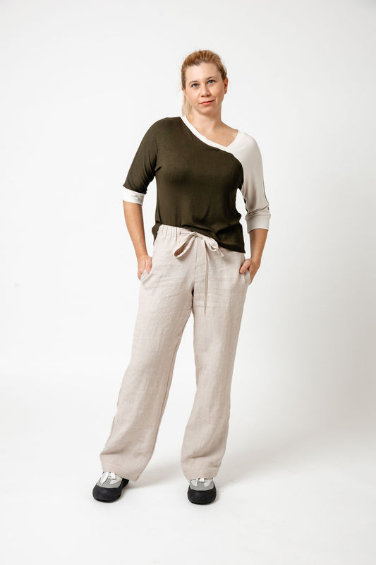 Amelia Full Length Linen Trousers