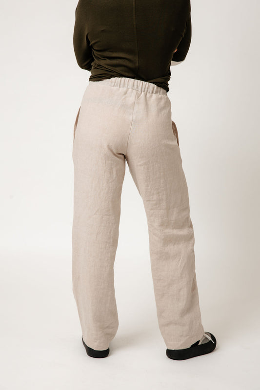 Amelia Full Length Linen Trousers