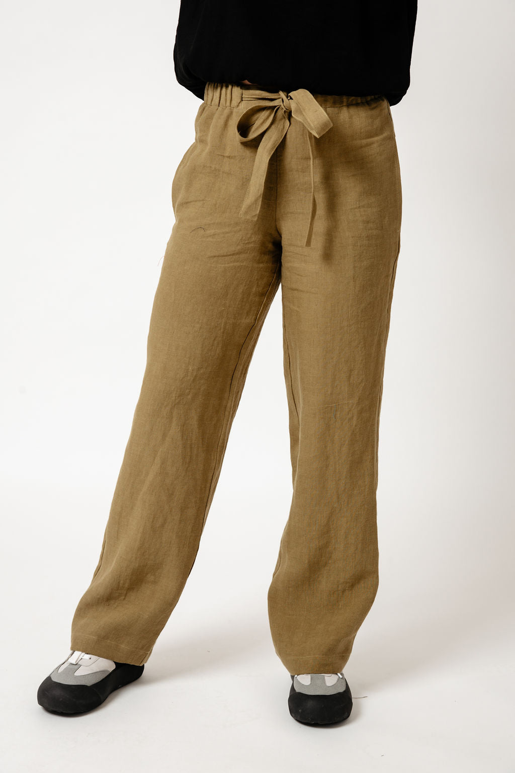 Amelia Full Length Linen Trousers