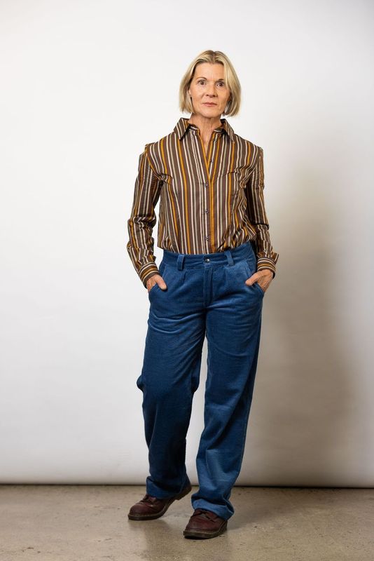 Full-Length Corduroy Boxer Trousers