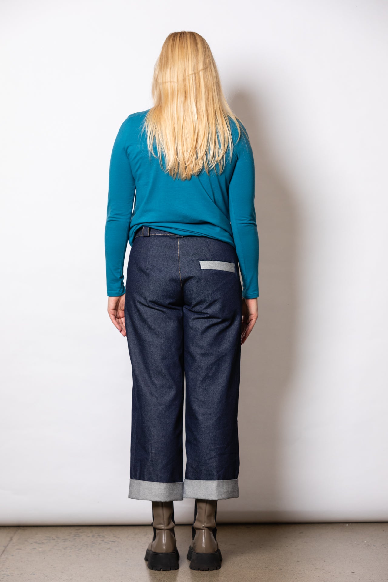 Cropped Demin Boxer Jeans (size 6 and size 18 on sale)